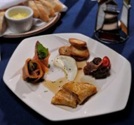 One of our amazing dishes in the Brittany Dining Room.