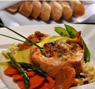 One of our amazing dishes in the Brittany Dining Room.