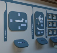 Our “Theory of Flight” exhibit.