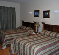 Double beds.