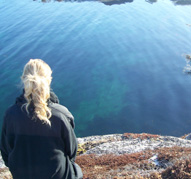 A relaxing break during a coastal hike near Peggy's Cove