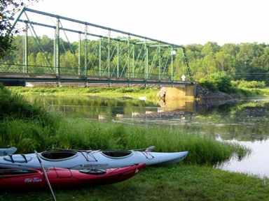 kayaks on the shore