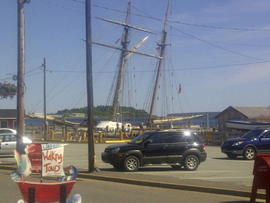 Always great to see a tallship in the background
