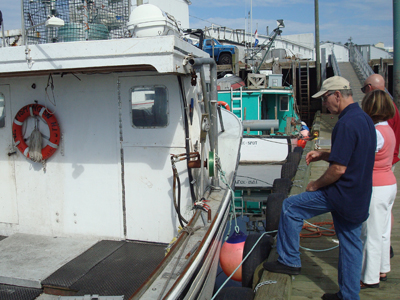 Stones, Steeples, Ships & Seafood fishing boat visit