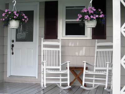 Front porch overlooking Martin Cove