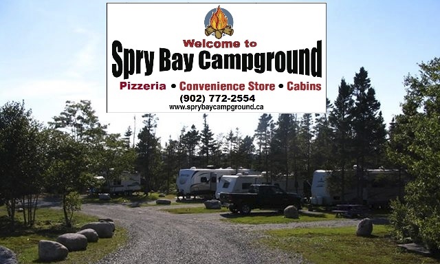 photo of campground & logo